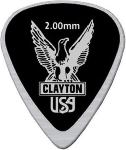Clayton - ZZ-Zinc - standaard plectrum 2.00 mm 1 pack