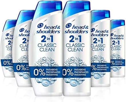 Head & Shoulders Shampoo 2 in 1 Classic Clean [6 x 450 ml]