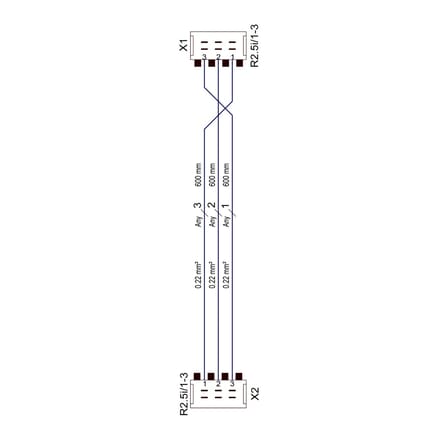 AEG kabel, stroombord, links-rechts 3574763011