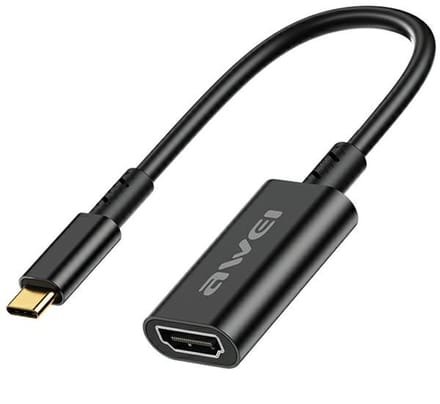 Awei CL-217T Serie - USB-C naar HDMI Adapter - 4K - 30Hz - Zwart