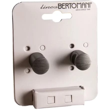 Bertomani Meubelknop - Aluminium - Geweerkleur - 18mm - Set Van 2