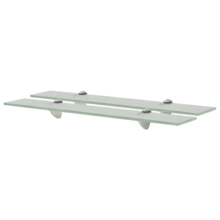 vidaXL - Schappen - zwevend - 2 - st - 60x10 - cm - 8 - mm - glas