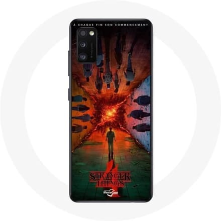 Coque pour Samsung Galaxy S20 Stranger Things Saison 4 Affiche Equipages de la Nouvelle Théorie