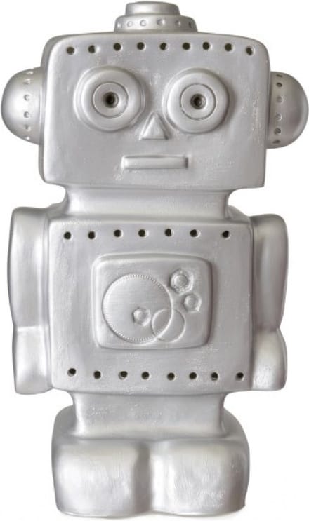Heico lamp robot zilver 33 cm hoog inclusief transformator