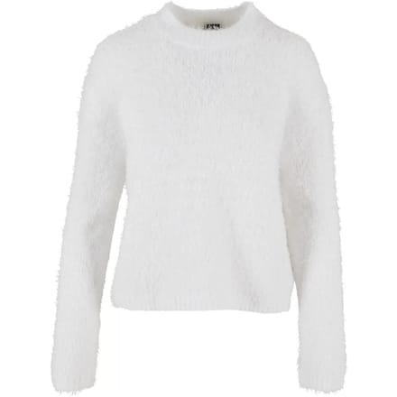 Urban Classics - Feather Mock Neck Sweater/trui - 3XL - Wit