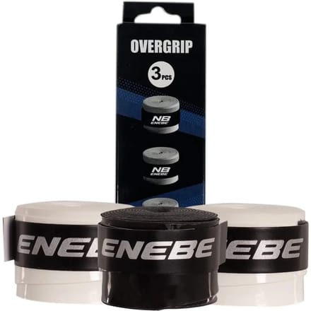 Pack Of 3 Overgrips Smooth Enebe Blanco/zwart/blanco