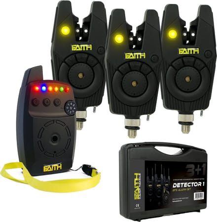 Faith Detector - Beetmelders Set 3+1 - Beetverklikkers - met Opberg Koffer - Karpervissen