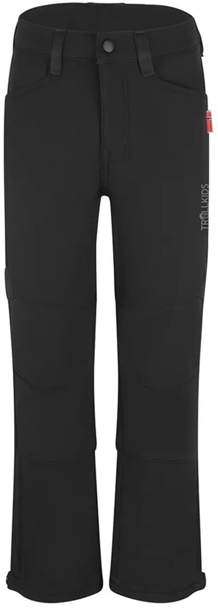 Trollkids Femund Softshell Broek Zwart 122 cm Kinderen