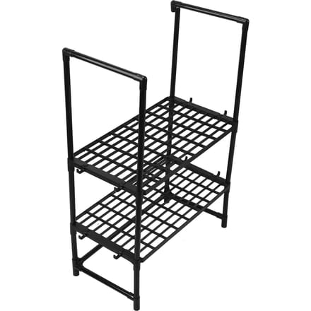 Aanrecht Magnetron Standaard 2 Laags Keukengerei Servies Opbergplank Keuken Aanrecht Organizer black