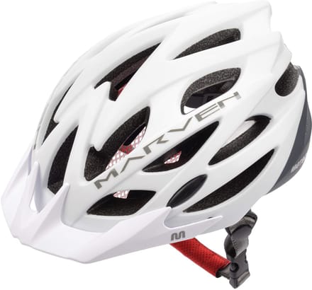 Meteor - Fietshelm - Marven M 55-58 cm wit/grijs