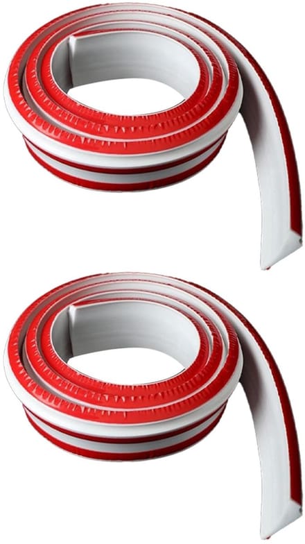 Waterslot Set - Waterkering Keuken - Vochtige Ruimtes - Flexibele Siliconen - 2 x 1 Meter - Wit