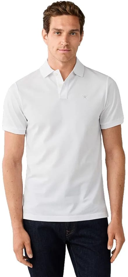 Hackett Hm5600239 Korte Mouw Poloshirt Wit M Man