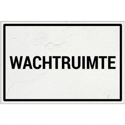 Wachtruimte bord | Forex Re materiaal | 45 x 30 cm