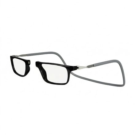 Aidful® Classic - Magneetbril - Klikbril - Anti Blauw Licht - Grijs - Sterkte +2.0