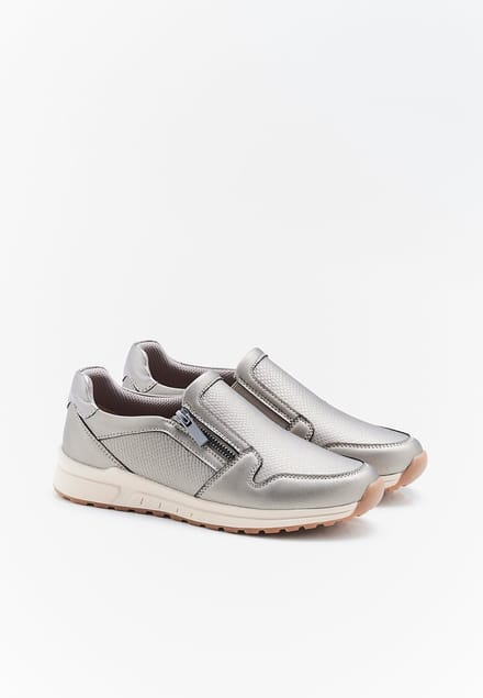 Damart - Amortyl sneakers met rits en elastiek - Dames - Grijs - 39