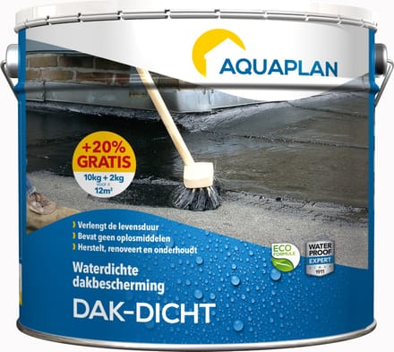 Aquaplan Dak-Dicht - halfvloeibare renovatiecoating - eco - 12 kg