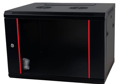 DSIT Baseline 6U wandkast met glazen deur 600x600x368mm (BxDxH) - serverbehuizing - serverrack - 19 inch