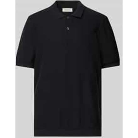 Relaxed fit poloshirt met structuurmotief, model 'EDWARD'