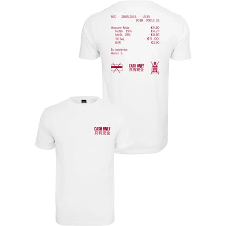 T-shirt grote maten Mister Tee Cash Only