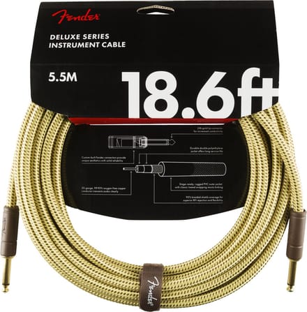 Fender Deluxe Series Gitaarkabel Tweed 5.5 Meter 0990820081