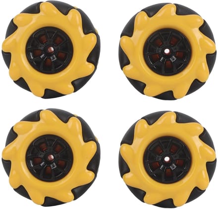 Dailygoods- Mecanum-wiel 48 Mm - Omnidirectioneel Robotwiel - Rubber/ABS - Speelgoedcomponenten - Schokbestendig - Soepele Loop