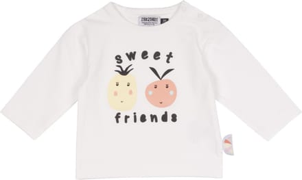 Zero2Three - T-shirt meisjes - Wit - Maat 56