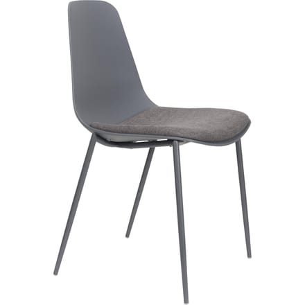 Housecraft Living Jeffrey Eetkamerstoelen Grijs - Set van 4