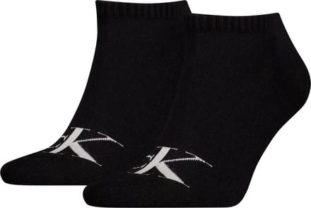 Calvin Klein 2-paar sneakersokken - Logo monogram - 42 - Zwart