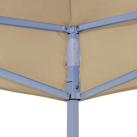 Feesttent Dak - Tent Overkapping - Buitenfeesten Beschermen - Waterdicht PVC Coating - 6x3 Meter - Beige