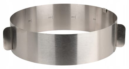 Verstelbare Ronde Taartvorm 16-30 cm - Roestvrij Staal