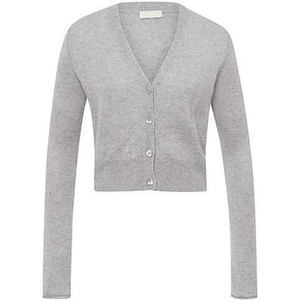 Vest en 100% kasjmier Van Peter Hahn grijs