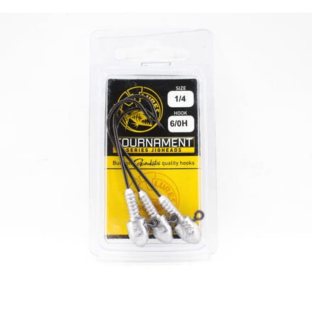 Tackle Tactics TT Tournament Jig Head 1/4 oz 6/0H 3/pak (0176) black