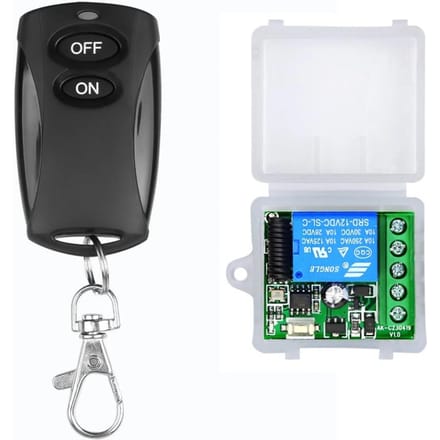 Interrupteur Intelligent 433MHz Télécommande Universelle de Portail Module Récepteur Relais 12V 10A Émetteur RF DIY pour Porte de Garage Éclairage LED