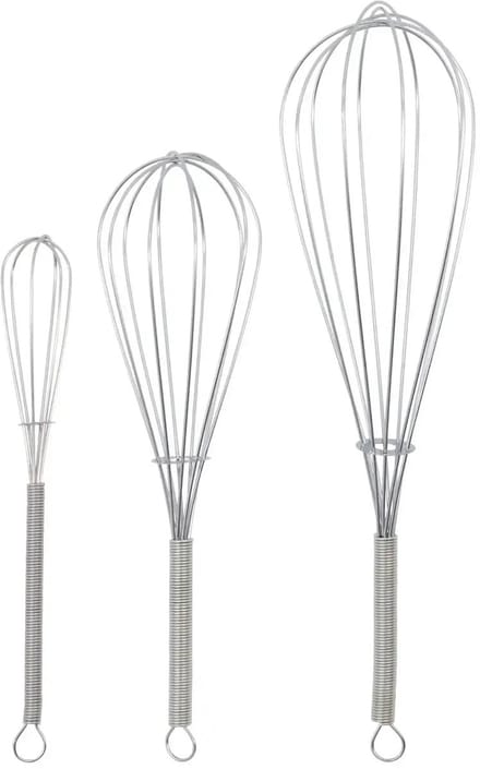 Nicolas Vahe Whisk zilveren afwerking - set van 3
