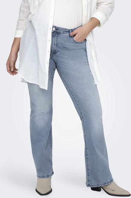 ONLY CARMAKOMA - CARWILLY REG FLARED DEST ANA671 - Dames - Jeans