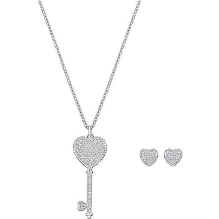 Colliers Swarovski Engaged pour Femmes 5345158 White Gold white