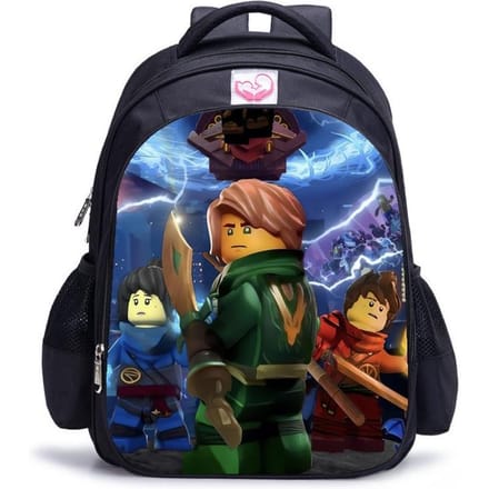 Lego Ninjago Seizoen 5 Cartoon Print Zwarte Rugzak black - medium