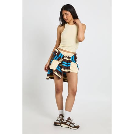 boohoo Dames Lang Racertop En Sweatshort Set | Citroen | Maat: Medium