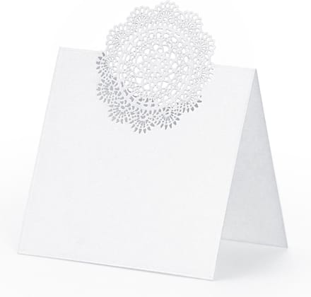 Partydeco - Naamkaartje roset (10st)