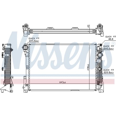 Radiator NISSENS 67163