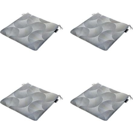Madison zitkussen napels - 40x40x4,5cm set van 4