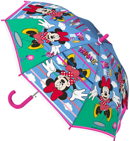 Disney Minnie Mouse Paraplu, Jump - Ø 75 x 62 cm - Polyester
