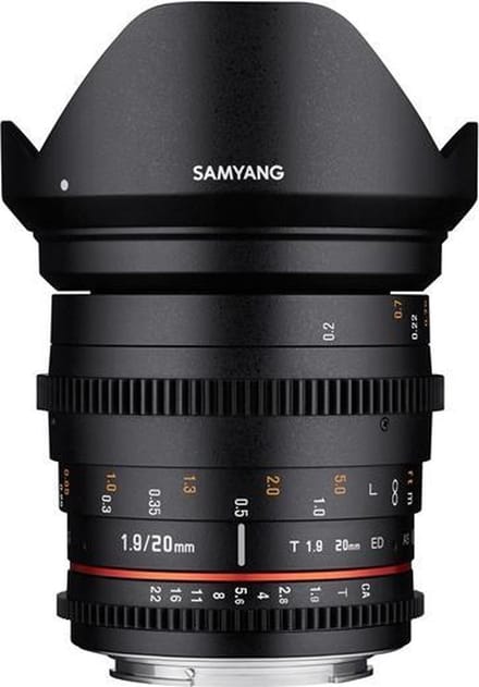 Samyang 20mm T1.9 ED AS UMC VDSLR MFT