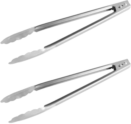 Set van 2 multifunctionele roestvrijstalen knijpers 30 cm Fackelmann