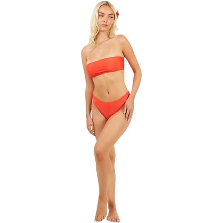 Brave Soul Bikinibroekjes met middelhoge taille voor dames (Rood)