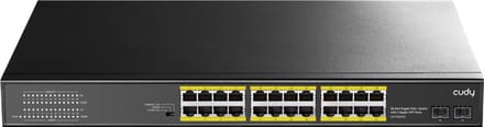 CUDY GS1028PS2 24-poorts Gigabit PoE+ Switch 2 SFP-poorten 300W