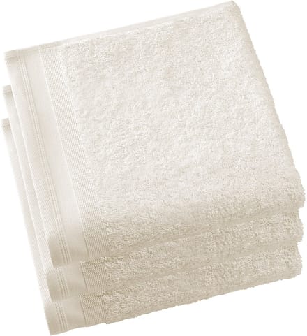 De Witte Lietaer Handdoeken Contessa, Vanilla - 50 x 100 cm - 3 stuks - Katoen