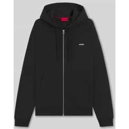 Relaxed fit sweatjack van puur katoen model 'DAPOZIP'