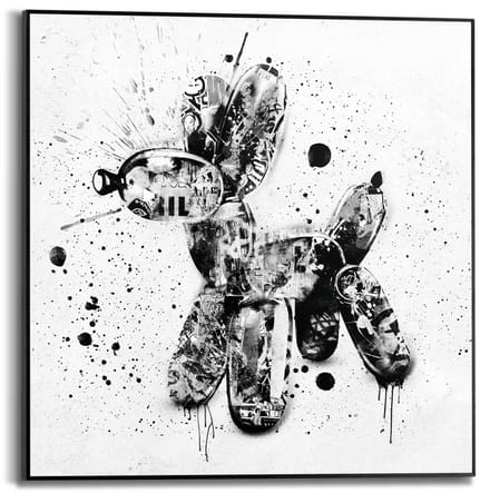 Schilderij Ballonhond - 50 x 50 - Hout - REINDERS
