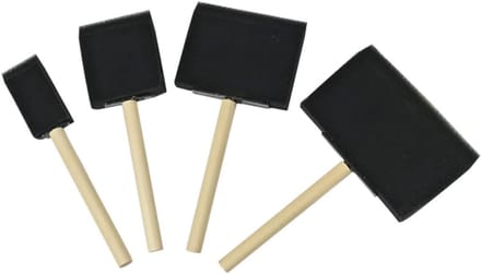 4 stuks schuimborstels, schuimrubberen haarborstel (groot)